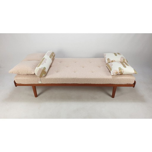 Mid-century teak daybed, Netherlands 1960s