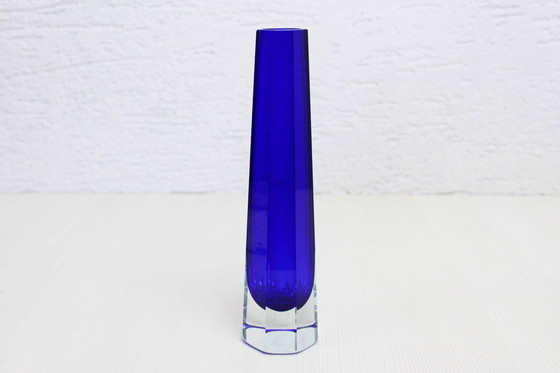 Image 1 of Glass Vase Veb Kunstglas Wasungen, Germany 1970