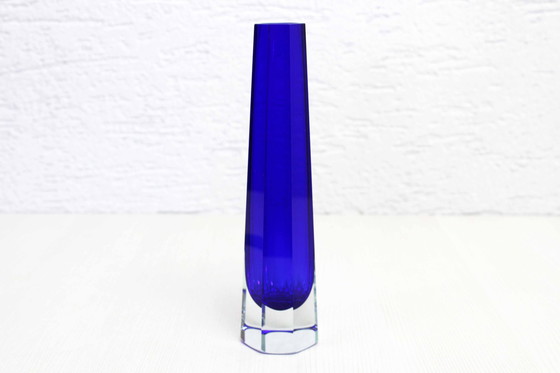 Image 1 of Glass Vase Veb Kunstglas Wasungen, Germany 1970