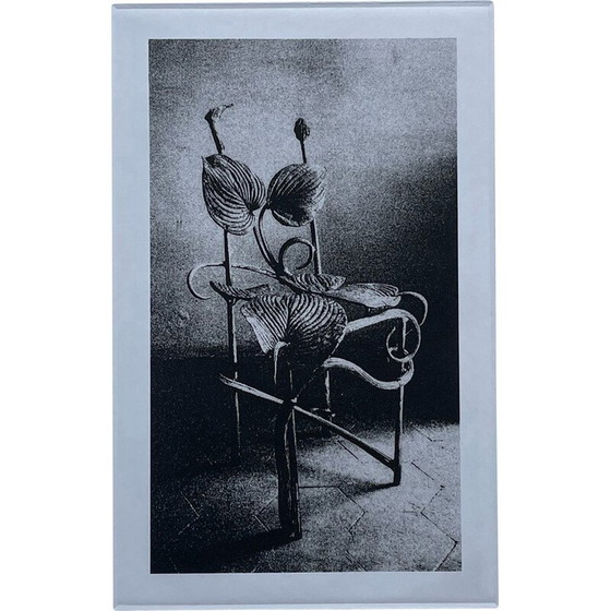 Image 1 of Vintage print representing a Horta chair by Claude Lalanne