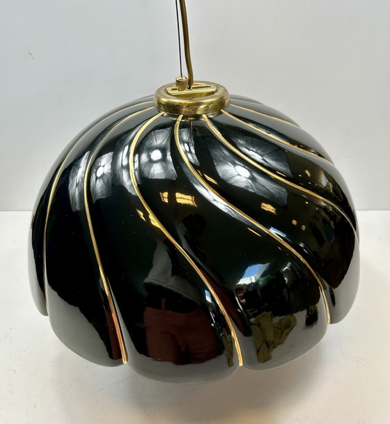 Image 1 of Pendant lamp ceramic 1980s