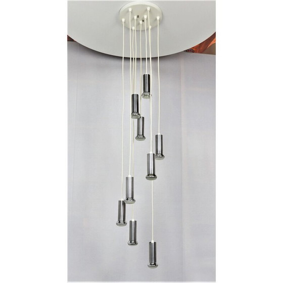 Image 1 of Vintage waterfall pendant lamp by Raak, 1970