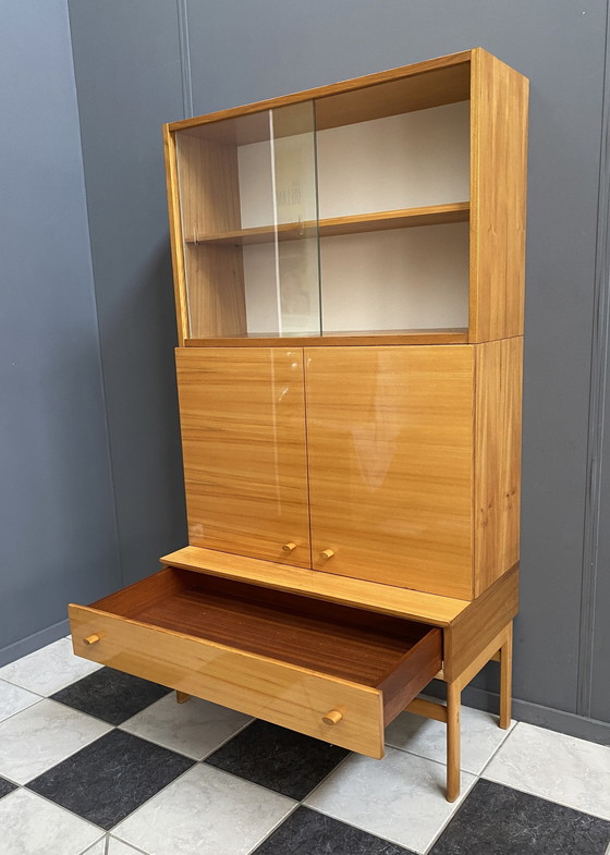 Image 1 of Small Highboard With Showcase By Jitona  1970S