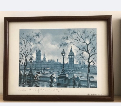 Original Vintage London Prints, Maurice Legendre, Krisarts 1976.