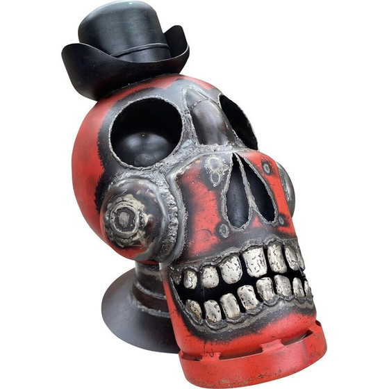 Image 1 of Scultura in metallo vintage omaggio a Tim Burton di Libecq, 2020