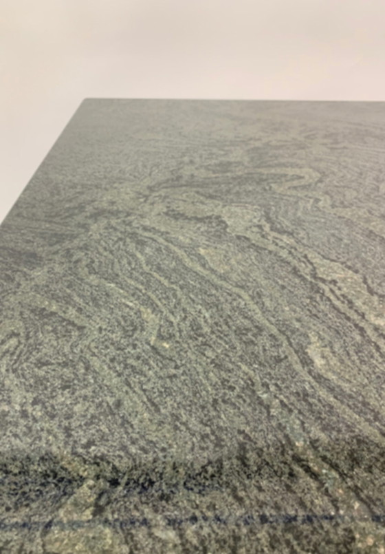 Image 1 of Green granite dining table, 1980’s