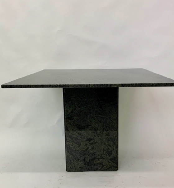 Image 1 of Green granite dining table, 1980’s