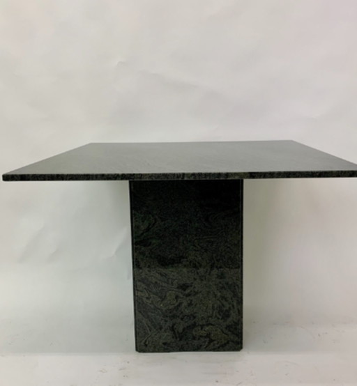 Table de salle à manger en granit vert, années 1980