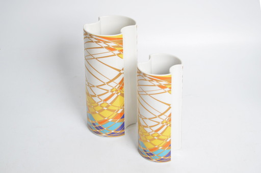 Funky Pair Of Krautheim Vases