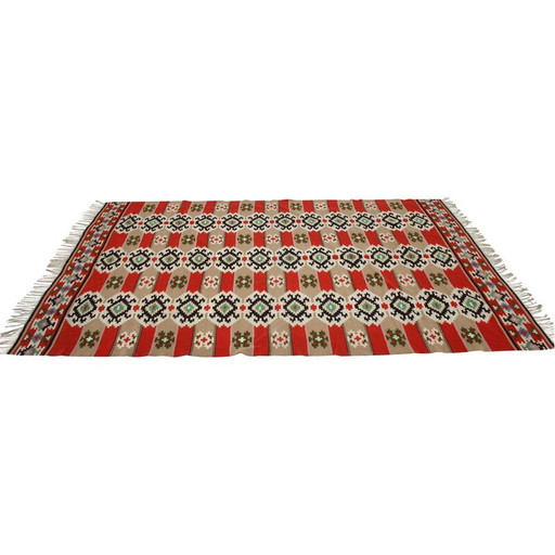 Alfombra de lana vintage, Checoslovaquia, 1940