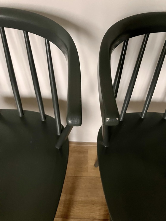 Image 1 of Set Of Three Fanett Tapiovaara Chairs With Arm And Bars