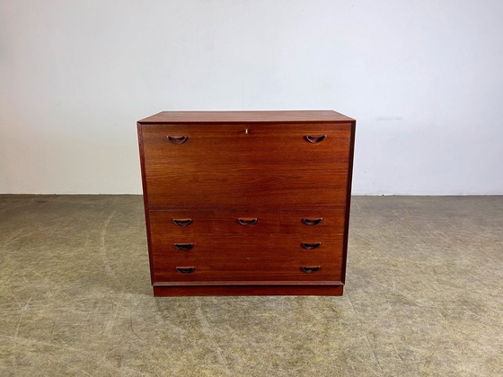 Image 1 of Secrétaire Peter Hvidt Orla Mølgaard Nielsen Teak Mid Century