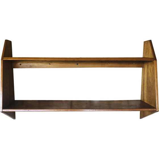 Image 1 of Mensola da parete in legno vintage a 2 livelli, 1970