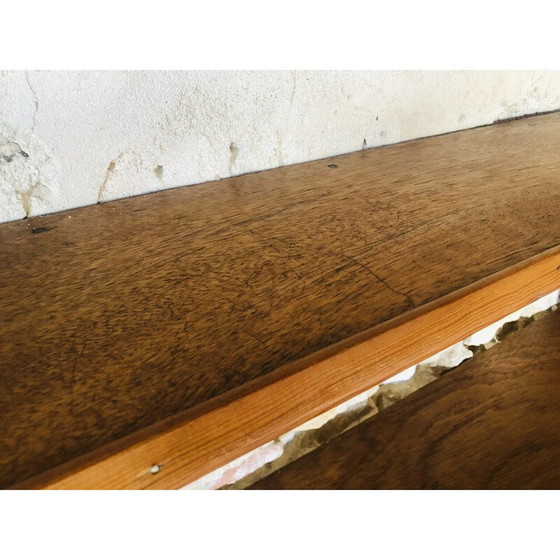 Image 1 of Mensola da parete in legno vintage a 2 livelli, 1970