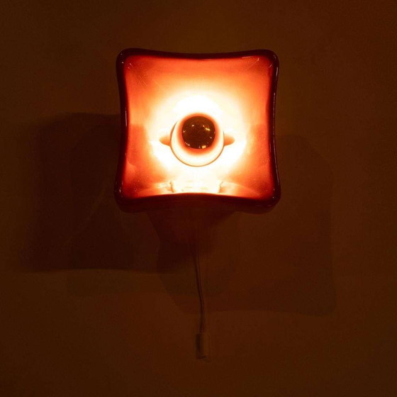 Image 1 of Lampade da parete in ceramica dell'era spaziale, applique da parete vintage anni '70