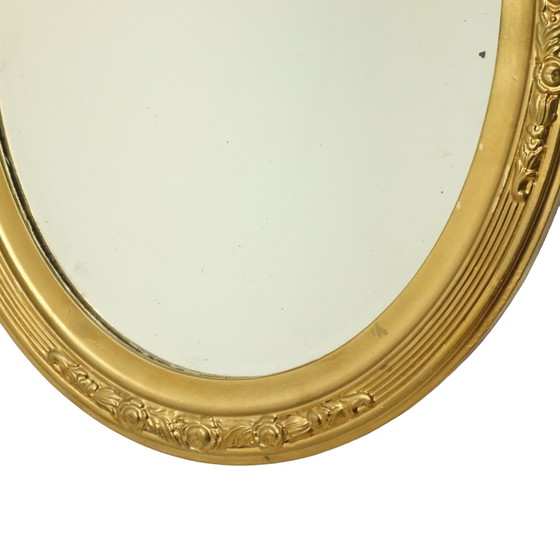 Image 1 of Miroir ovale doré Classic