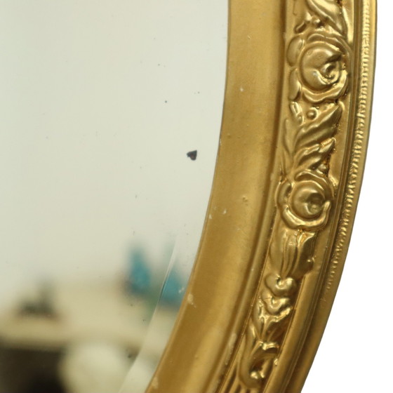 Image 1 of Miroir ovale doré Classic