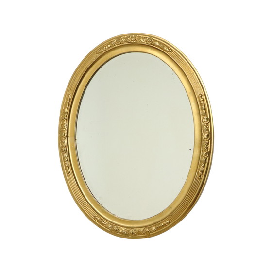 Image 1 of Miroir ovale doré Classic