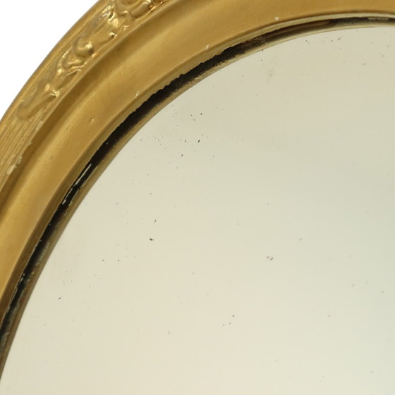 Image 1 of Miroir ovale doré Classic