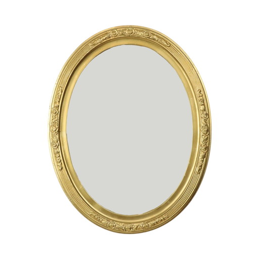 Miroir ovale doré Classic