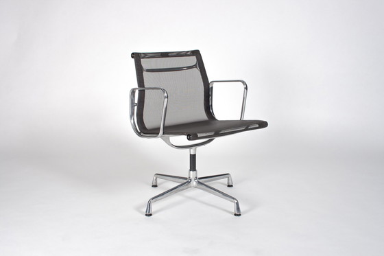 Image 1 of 4x Vitra ea108 anthracite netweave polished