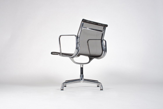 Image 1 of 4x Vitra ea108 anthracite netweave polished