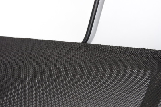 Image 1 of 4x Vitra ea108 anthracite netweave polished