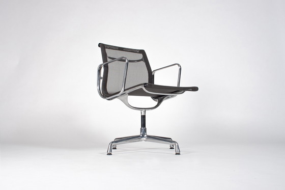 Image 1 of 4x Vitra ea108 anthracite netweave polished