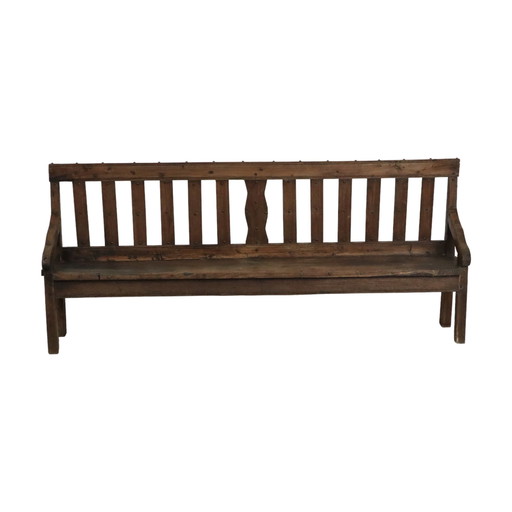 Long banc anglais en bois ca1850