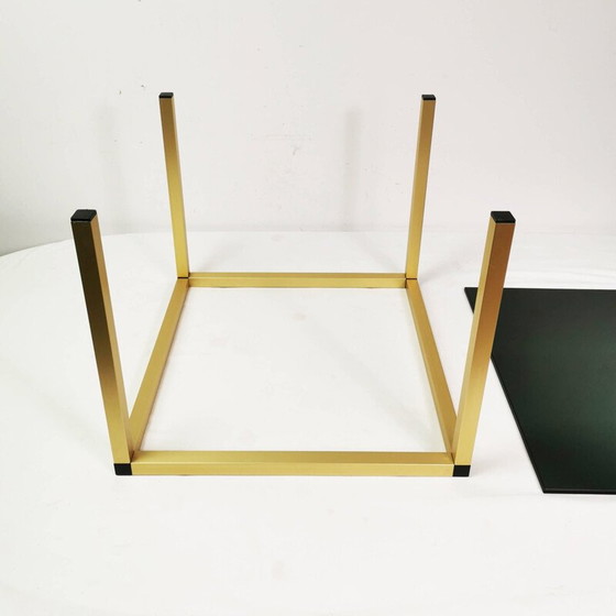 Image 1 of Minimalist vintage coffee table in brass, Denmark 1980