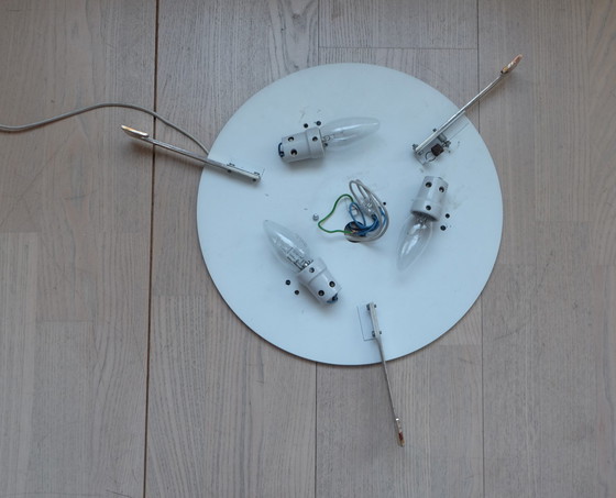 Image 1 of Kaiser Leuchten 44155 Plafoniere ice glass ceiling light Ceiling lamp Ø 49 Cm 60Er Uk2Aeb