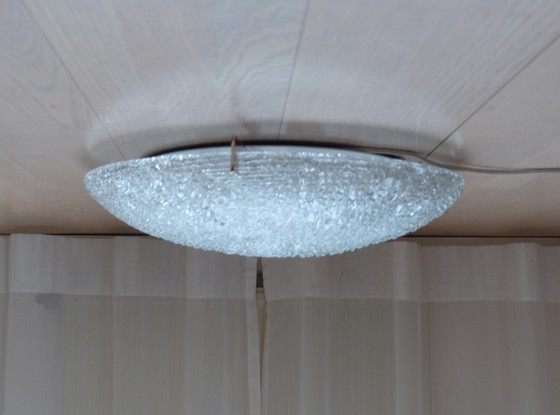 Image 1 of Kaiser Leuchten 44155 Plafoniere ice glass ceiling light Ceiling lamp Ø 49 Cm 60Er Uk2Aeb