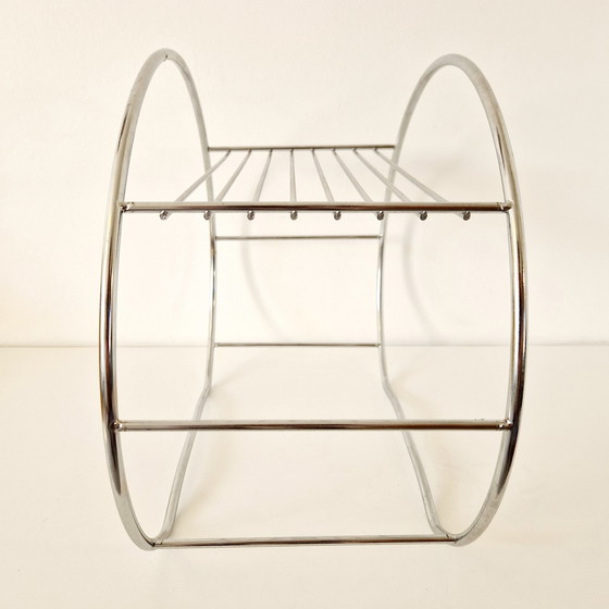 Image 1 of Chrome Design Record Rack