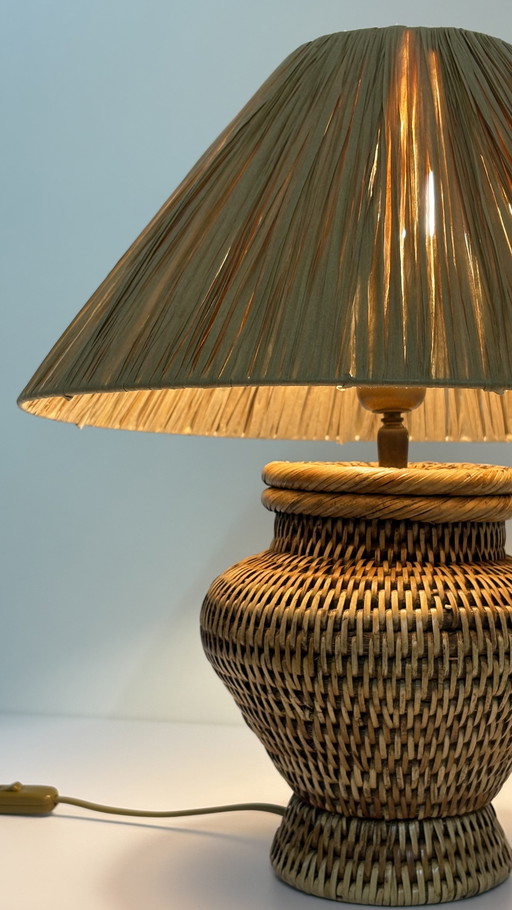 Burma Rattan Handmade Table Lamp