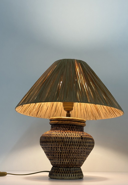 Burma Rattan Handmade Table Lamp