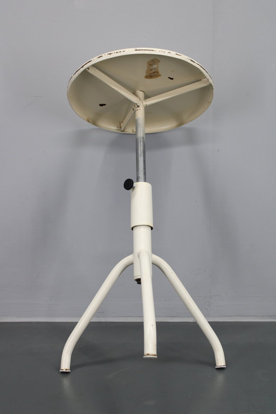 Image 1 of Antique Medical Swivel And Adjustable Stool