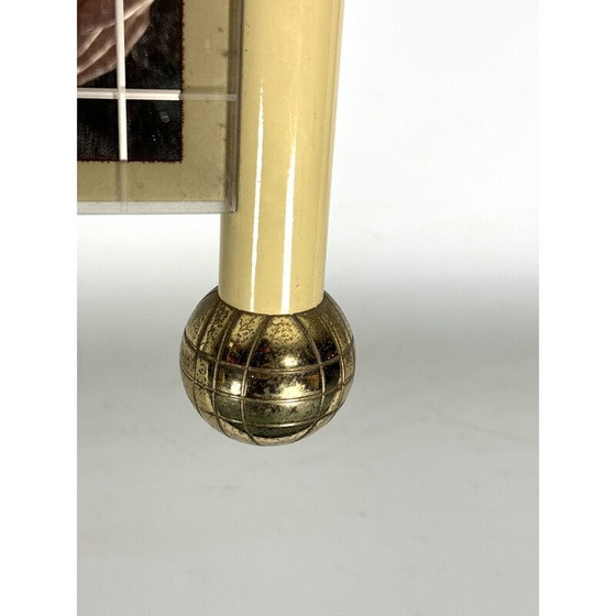 Image 1 of Specchio vintage in ottone laccato, Italia 1970