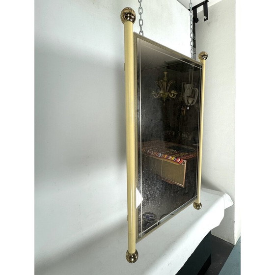 Image 1 of Specchio vintage in ottone laccato, Italia 1970