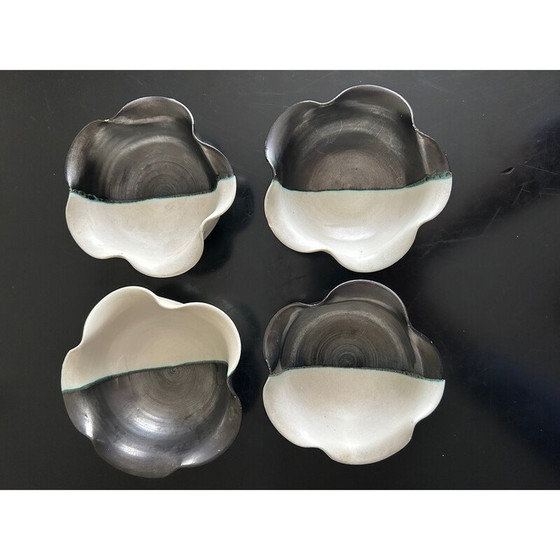 Image 1 of Set of 4 vintage ceramic workshop bowls for Cerenne, 1950