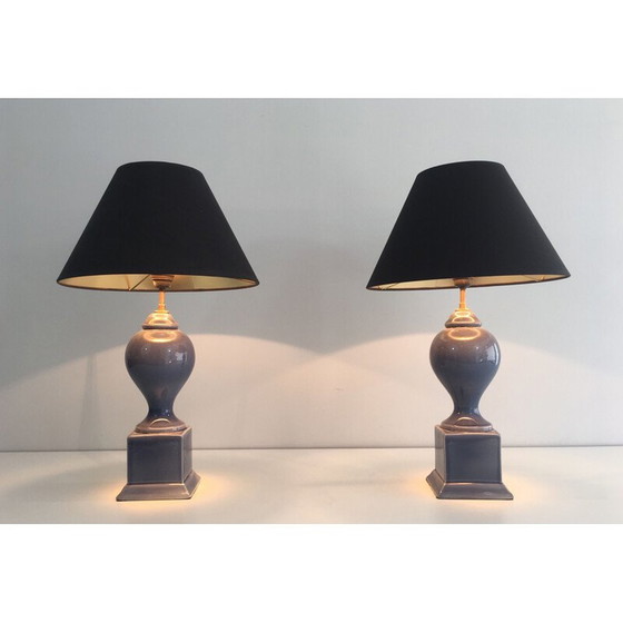 Image 1 of Coppia di lampade a balaustra vintage del 1970