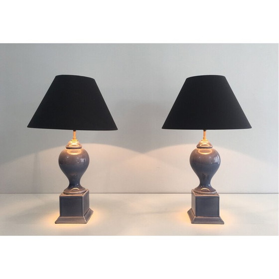 Image 1 of Coppia di lampade a balaustra vintage del 1970