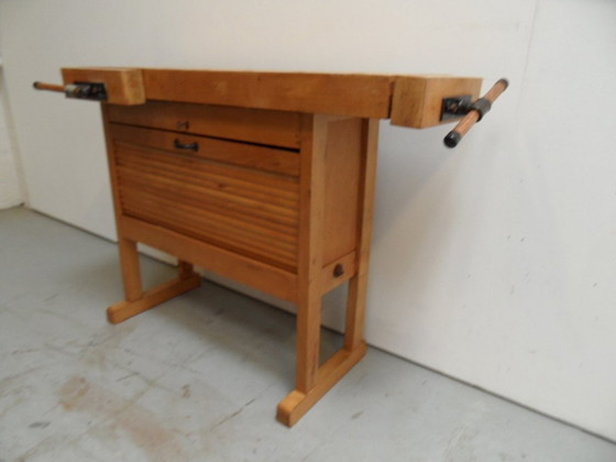 Image 1 of Vintage Workbench With Shutter