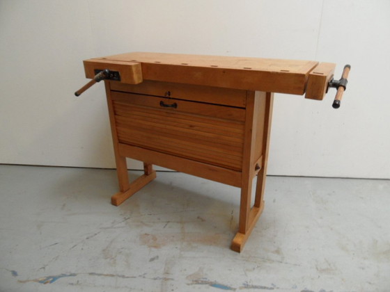 Image 1 of Vintage Workbench With Shutter