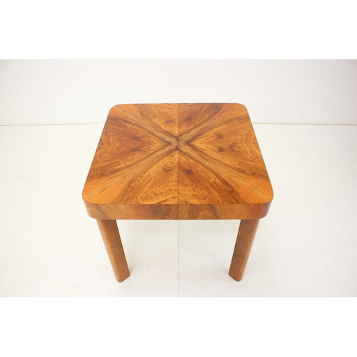 Art Deco vintage extendable dining table, Czechoslovakia 1930s