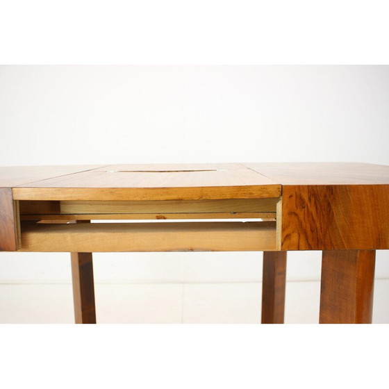 Image 1 of Art Deco vintage extendable dining table, Czechoslovakia 1930s