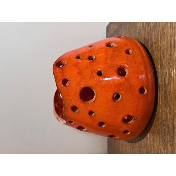 Image 1 of Lampada vintage in ceramica arancione, anni '60