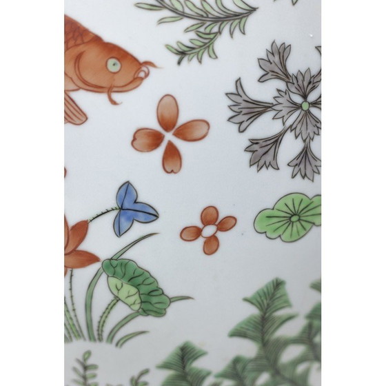 Image 1 of Pair of vintage Canton porcelain planters, 1950