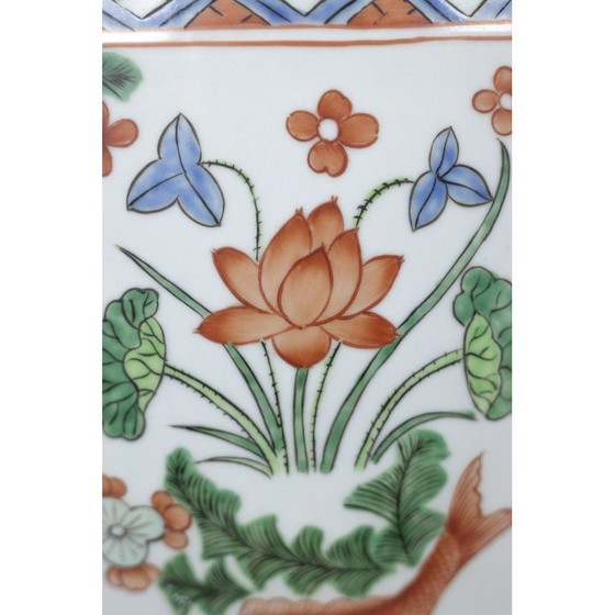 Image 1 of Pair of vintage Canton porcelain planters, 1950