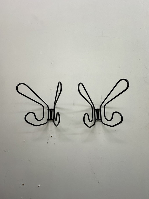 Set of 2 vintage ikea hooks black