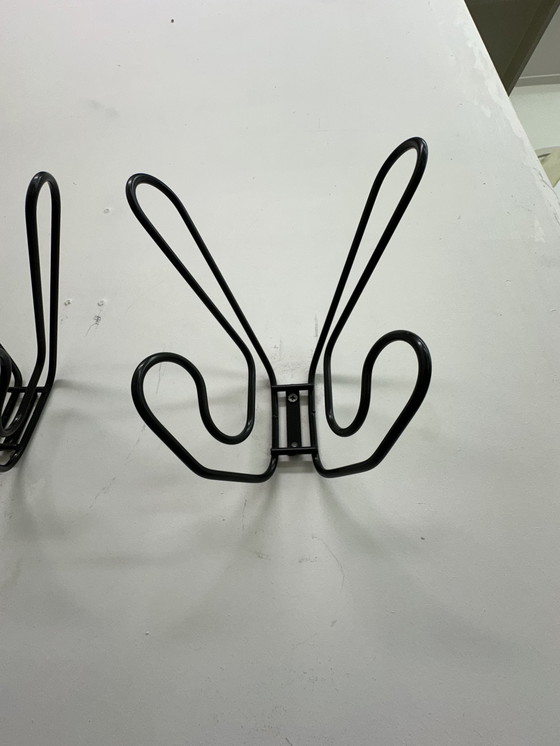 Image 1 of Lot de 2 crochets vintage ikea noir